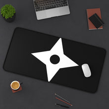 Load image into Gallery viewer, Fūma Clan Symbol Mouse Pad (Desk Mat) On Desk