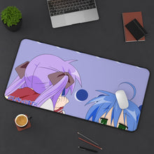Load image into Gallery viewer, Lucky Star Konata Izumi, Kagami Hiiragi Mouse Pad (Desk Mat) On Desk