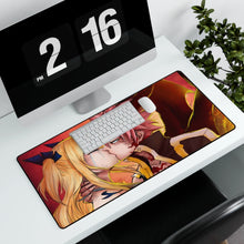 Load image into Gallery viewer, Fairy Tail Natsu Dragneel, Lucy Heartfilia Mouse Pad (Desk Mat) With Laptop