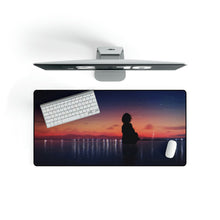 Load image into Gallery viewer, Anime Girl Silhouette Sunset Mouse Pad (Desk Mat)