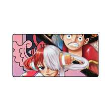 Load image into Gallery viewer, Uta and Luffy One Piece Red Mouse Pad (Desk Mat)