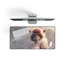Load image into Gallery viewer, Princess Mononoke Mouse Pad (Desk Mat) On Desk
