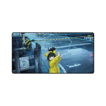 Load image into Gallery viewer, Little girl going on a walk under the rain Mouse Pad (Desk Mat)