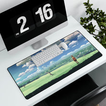 Load image into Gallery viewer, Alone in the field Mouse Pad (Desk Mat) With Laptop