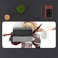 Load image into Gallery viewer, Fate/Apocrypha Saber Of Red Mouse Pad (Desk Mat) With Laptop