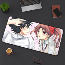 Load image into Gallery viewer, A Certain Magical Index Kamijou Touma, Kuroko Shirai Mouse Pad (Desk Mat) With Laptop