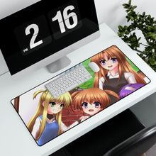 Load image into Gallery viewer, Magical Girl Lyrical Nanoha Mouse Pad (Desk Mat) With Laptop