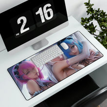 Load image into Gallery viewer, Re:Zero, Anime, Girls, Ram, Emilia, Rem, Mouse Pad (Desk Mat)