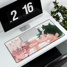 Load image into Gallery viewer, My Hero Academia Izuku Midoriya, Katsuki Bakugou Mouse Pad (Desk Mat) With Laptop