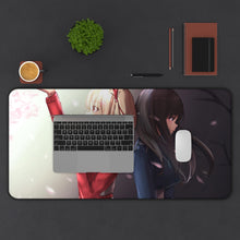 Load image into Gallery viewer, Lycoris Recoil Takina Inoue, Chisato Nishikigi Mouse Pad (Desk Mat) With Laptop