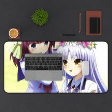 Load image into Gallery viewer, Angel Beats! Kanade Tachibana, Yuri Nakamura Mouse Pad (Desk Mat) With Laptop