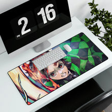 Load image into Gallery viewer, Tanjiro, Flame, Kimetsu no Yaiba, Mouse Pad (Desk Mat)