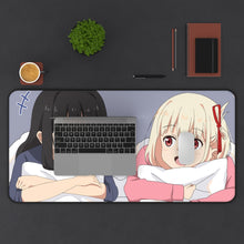 Load image into Gallery viewer, Lycoris Recoil Takina Inoue, Chisato Nishikigi Mouse Pad (Desk Mat) With Laptop