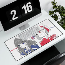 Load image into Gallery viewer, Lycoris Recoil Takina Inoue, Chisato Nishikigi Mouse Pad (Desk Mat) With Laptop