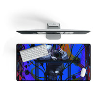 Load image into Gallery viewer, Girl sitting resting on a table with a grin Mouse Pad (Desk Mat) On Desk