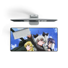 Load image into Gallery viewer, Girls und Panzer Mouse Pad (Desk Mat) On Desk