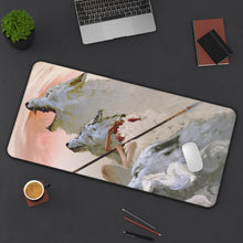 Load image into Gallery viewer, Princess Mononoke Mouse Pad (Desk Mat) On Desk