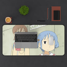 Load image into Gallery viewer, Nichijō Mouse Pad (Desk Mat) With Laptop