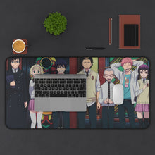 Load image into Gallery viewer, Blue Exorcist Rin Okumura, Yukio Okumura, Kuro, Shiemi Moriyama Mouse Pad (Desk Mat) With Laptop