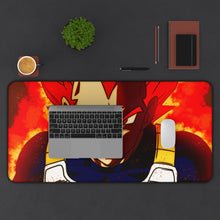Load image into Gallery viewer, Super Saiyan God Vegeta Mouse Pad (Desk Mat) With Laptop