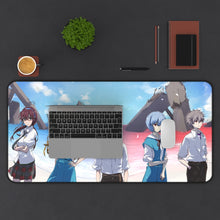 Load image into Gallery viewer, Neon Genesis Evangelion Shinji Ikari, Rei Ayanami, Kaworu Nagisa Mouse Pad (Desk Mat) With Laptop