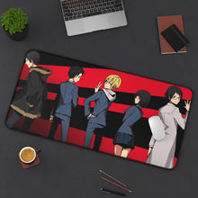 Load image into Gallery viewer, Durarara!! Izaya Orihara, Shizuo Heiwajima, Celty Sturluson, Masaomi Kida, Anri Sonohara Mouse Pad (Desk Mat) On Desk
