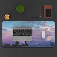 Load image into Gallery viewer, Fishing Trip Mouse Pad (Desk Mat) With Laptop