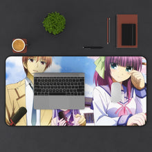 Load image into Gallery viewer, Angel Beats! Kanade Tachibana, Yuri Nakamura, Yuzuru Otonashi Mouse Pad (Desk Mat) With Laptop