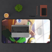 Load image into Gallery viewer, Aura Bella Fiora Mouse Pad (Desk Mat) With Laptop