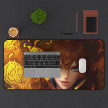 Load image into Gallery viewer, Black Clover Mereoleona Vermillion Mouse Pad (Desk Mat) With Laptop