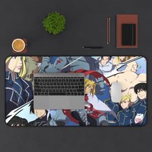 Load image into Gallery viewer, Anime FullMetal Alchemist Mouse Pad (Desk Mat) With Laptop