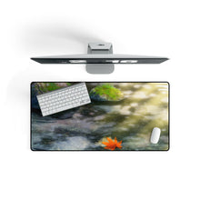 Load image into Gallery viewer, Leaf in Water Mouse Pad (Desk Mat) On Desk