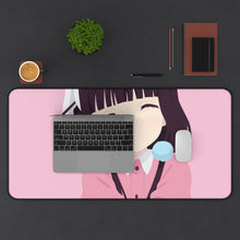 Load image into Gallery viewer, Blend S Maika Sakuranomiya Mouse Pad (Desk Mat) With Laptop