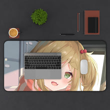 Load image into Gallery viewer, Laid-Back Camp Mouse Pad (Desk Mat) With Laptop