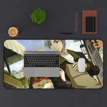 Load image into Gallery viewer, Spice And Wolf Mouse Pad (Desk Mat) With Laptop
