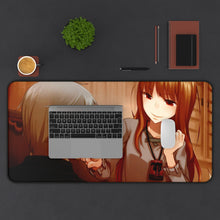 Load image into Gallery viewer, Spice And Wolf Mouse Pad (Desk Mat) With Laptop