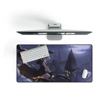 Load image into Gallery viewer, Witch Anime Girl Riding Broom Mouse Pad (Desk Mat)