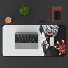 Load image into Gallery viewer, Tokyo Ghoul Ken Kaneki Mouse Pad (Desk Mat) With Laptop
