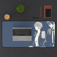 Load image into Gallery viewer, Psycho-Pass Akane Tsunemori, Nobuchika Ginoza Mouse Pad (Desk Mat) With Laptop