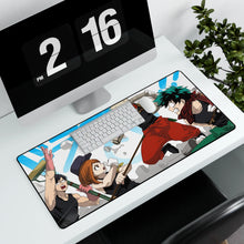 Load image into Gallery viewer, My Hero Academia Izuku Midoriya, Katsuki Bakugou, Tenya Iida Mouse Pad (Desk Mat) With Laptop
