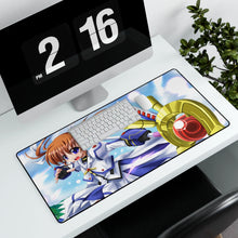Load image into Gallery viewer, Magical Girl Lyrical Nanoha Mouse Pad (Desk Mat) With Laptop