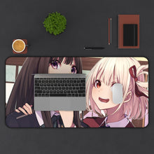 Load image into Gallery viewer, Lycoris Recoil Takina Inoue, Chisato Nishikigi Mouse Pad (Desk Mat) With Laptop