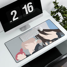Load image into Gallery viewer, Mika, Aki, Mikko - Jatkosota Team - Girls und Panzer Mouse Pad (Desk Mat) With Laptop