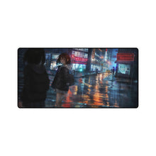 Load image into Gallery viewer, Anime Girl Raining Reflection Mouse Pad (Desk Mat)