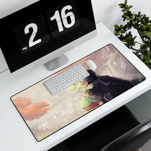 Load image into Gallery viewer, Dawn & Flowers Mouse Pad (Desk Mat) With Laptop