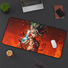 Load image into Gallery viewer, Dr. stone - Senku Mouse Pad (Desk Mat) On Desk
