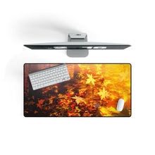 Load image into Gallery viewer, Forest Covered in Autumn Leaves Mouse Pad (Desk Mat) On Desk