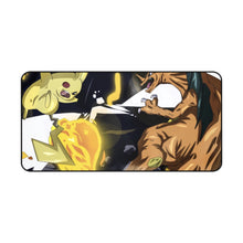 Load image into Gallery viewer, Pikachu Vs Charizard Mouse Pad (Desk Mat)