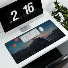 Load image into Gallery viewer, Girl looking at lanterns in the sky Mouse Pad (Desk Mat) With Laptop