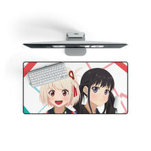 Load image into Gallery viewer, Lycoris Recoil Takina Inoue, Chisato Nishikigi Mouse Pad (Desk Mat) On Desk